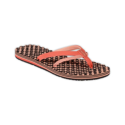 Womens Base Camp 5 Point Black and Orange Flip Flop Sandal Size 6