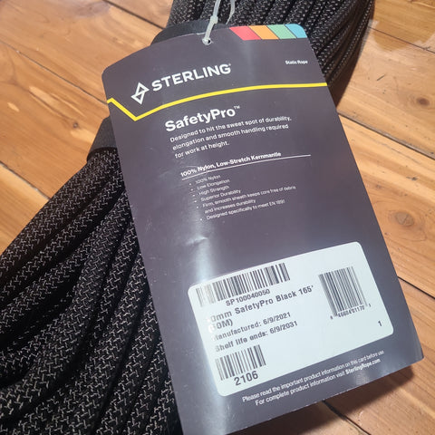 Sterling 10mm Safety Pro Black (50meter)