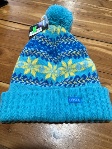 Dakine Blue Maggie Pom Beanie