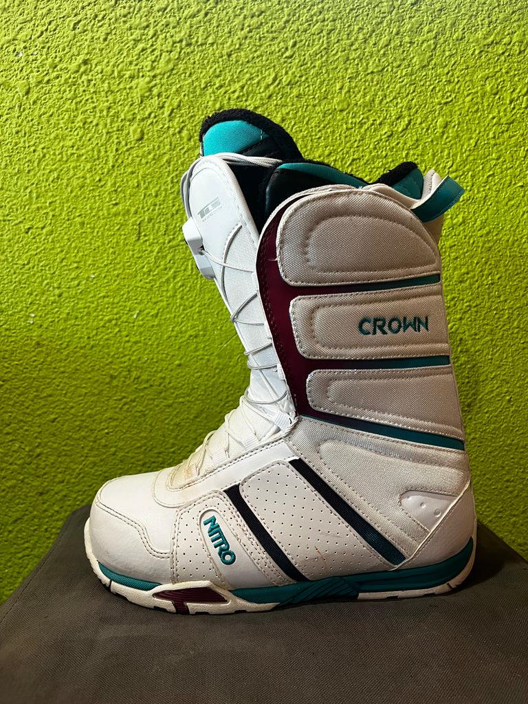 green nitro snowboard boots Nitro Crown Snowboard Boots Demo 4/5 Condition