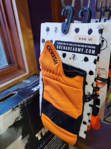 Grenade Winter Park Gloves Orange - ExploreVI