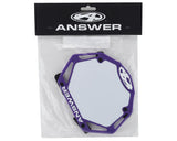 ANSWER 3D BMX Number Plate - Purple Mini